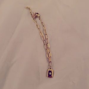 Gold Bracelet, Sun Design with Small Gem